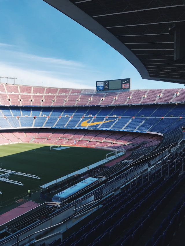 Inside Camp Nou Stadium