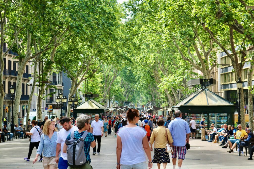 La Rambla, also known as Las Ramblas