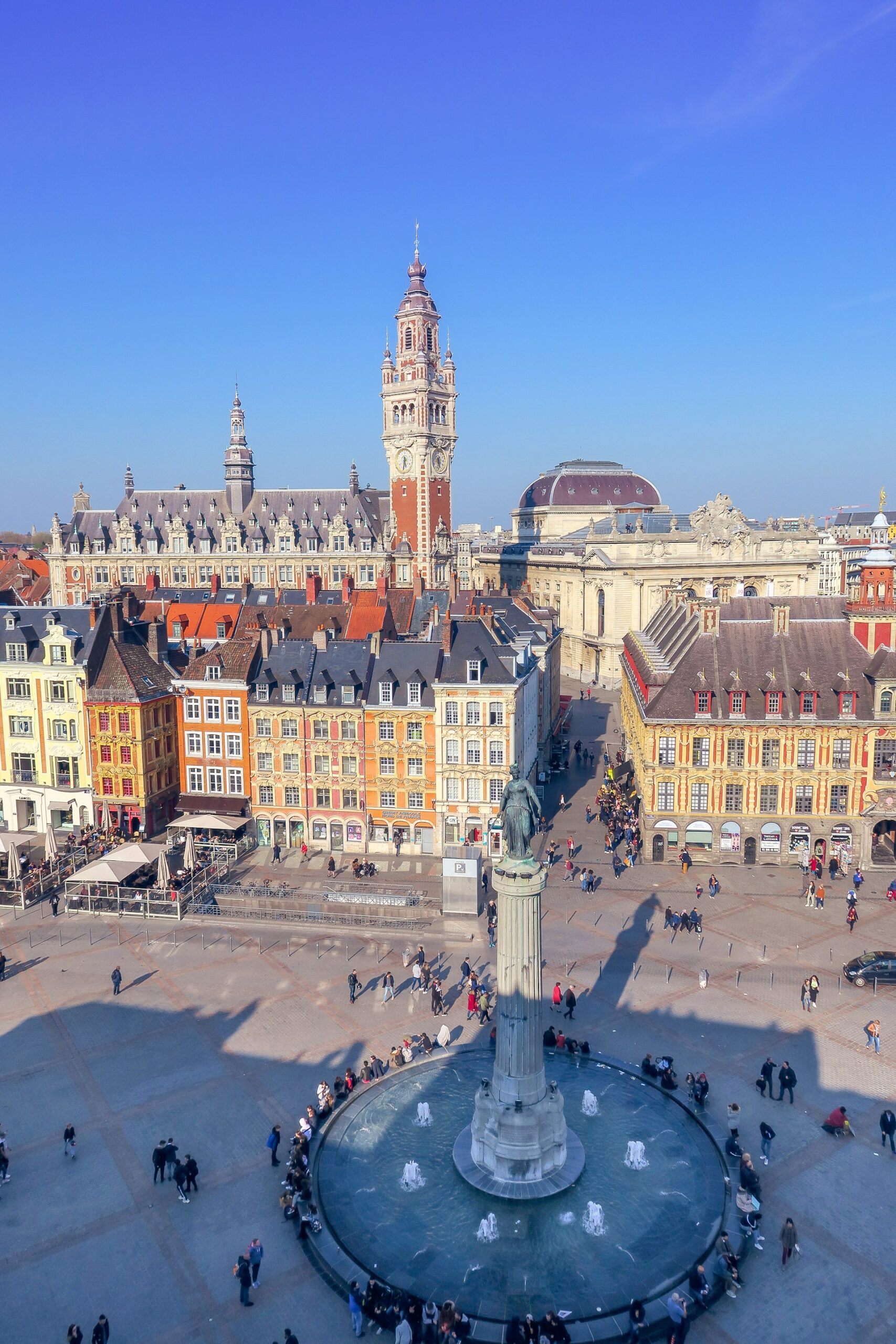 View of the main square in Lille